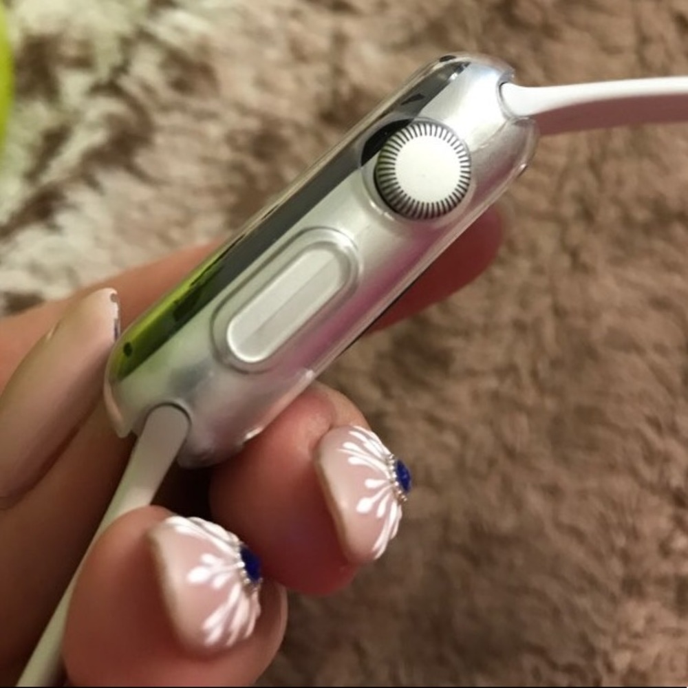 NEW Clear Apple Watch Protective Bumper Case Cover - Picture 7 of 8